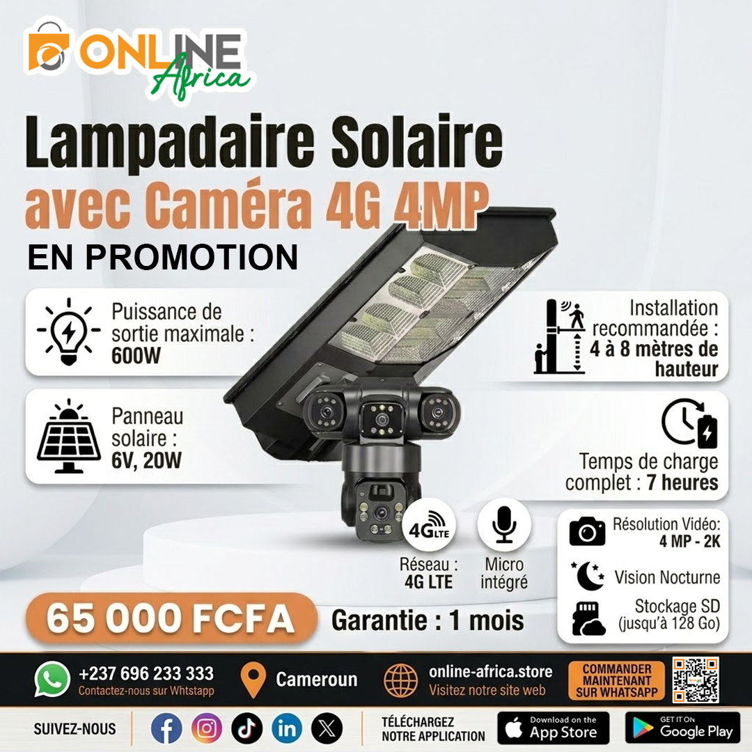 Online-Africa Facebook ad: Passez à l'énergie solaire et ne subissez plus…