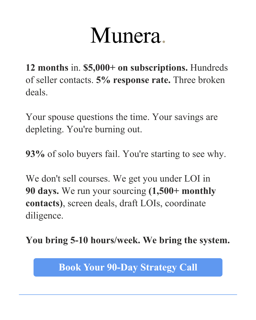 Munera Ventures Facebook ad