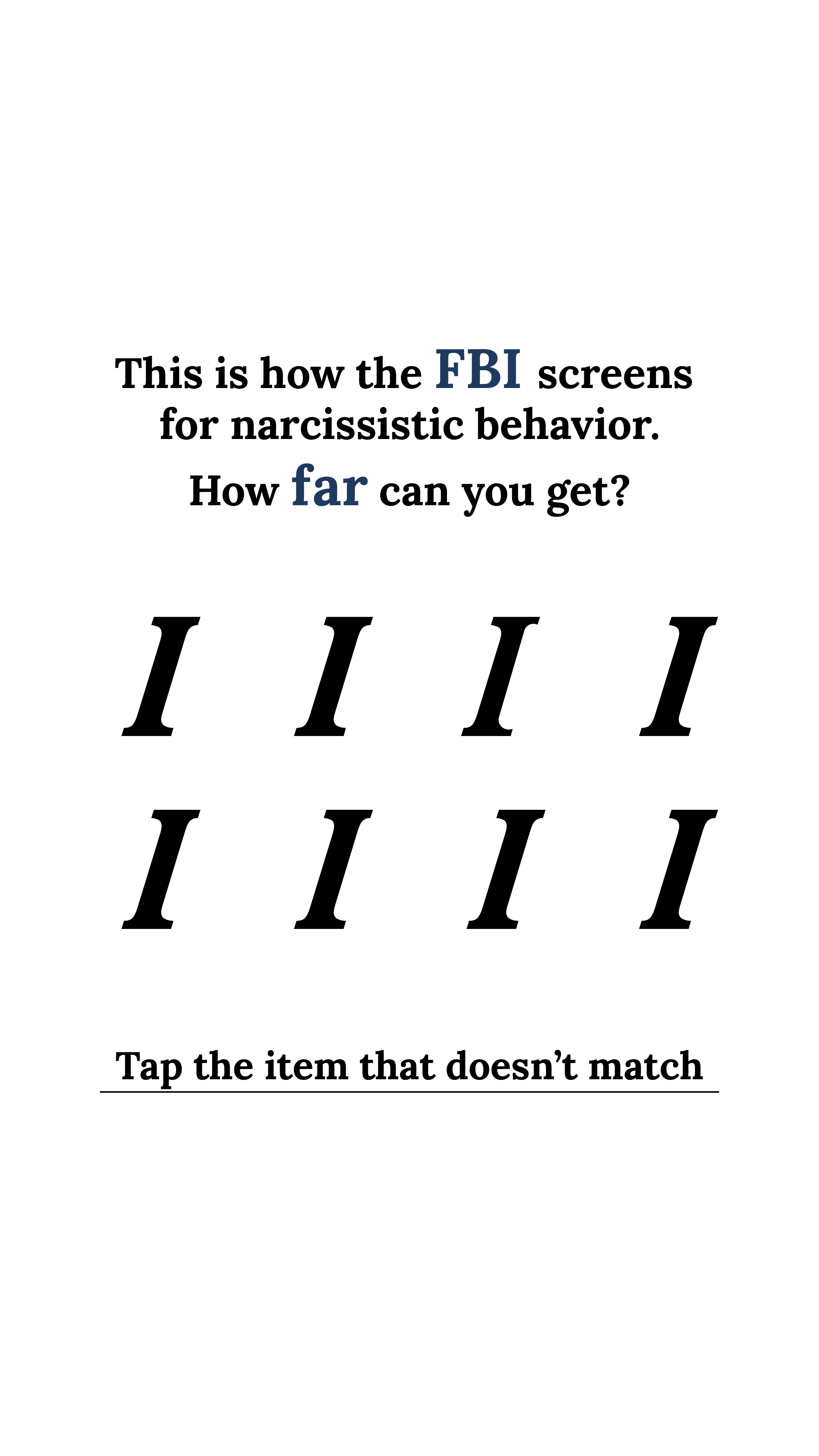 Personality Type Facebook ad