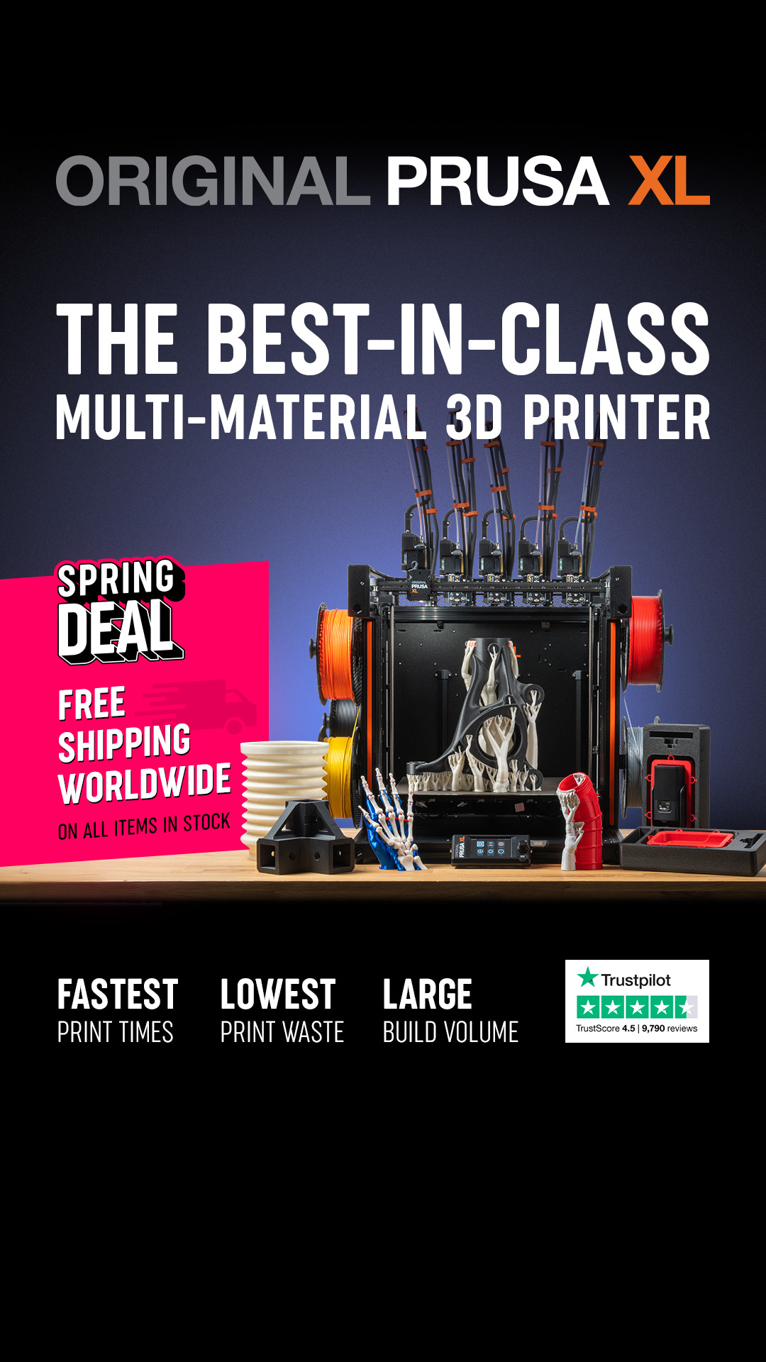 Prusa Research 3D printers Facebook ad
