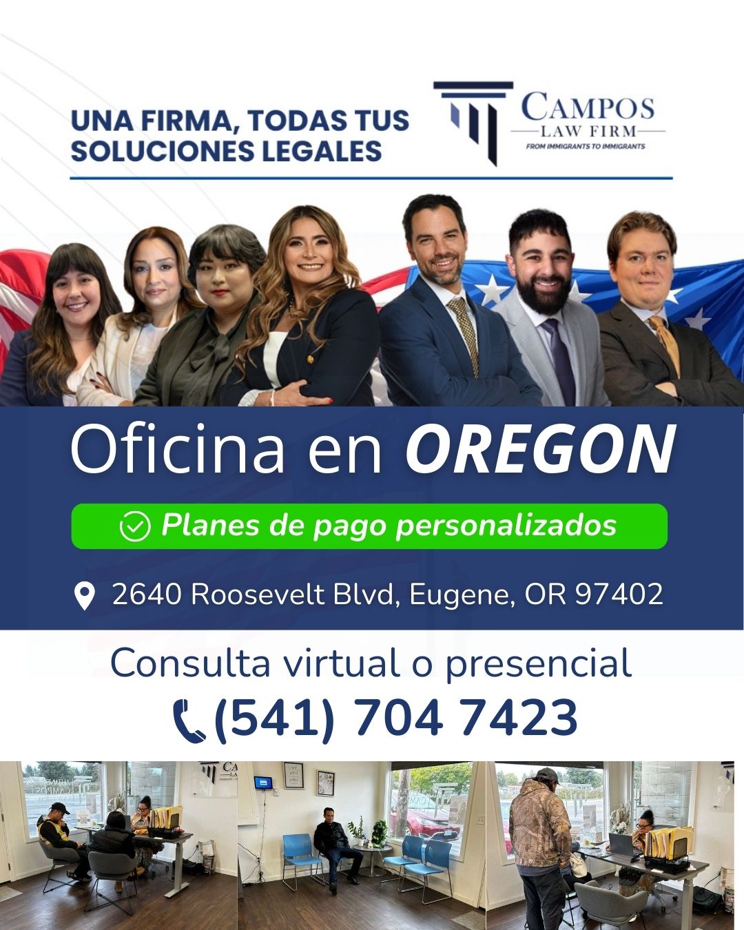 Campos Law Firm Facebook ad