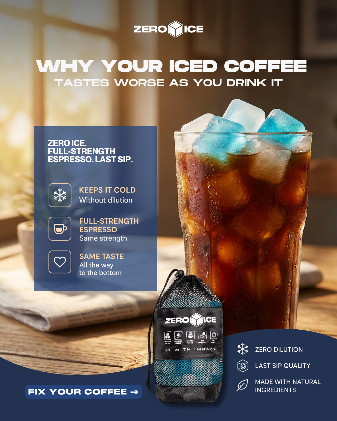 ZERO ICE Facebook ad