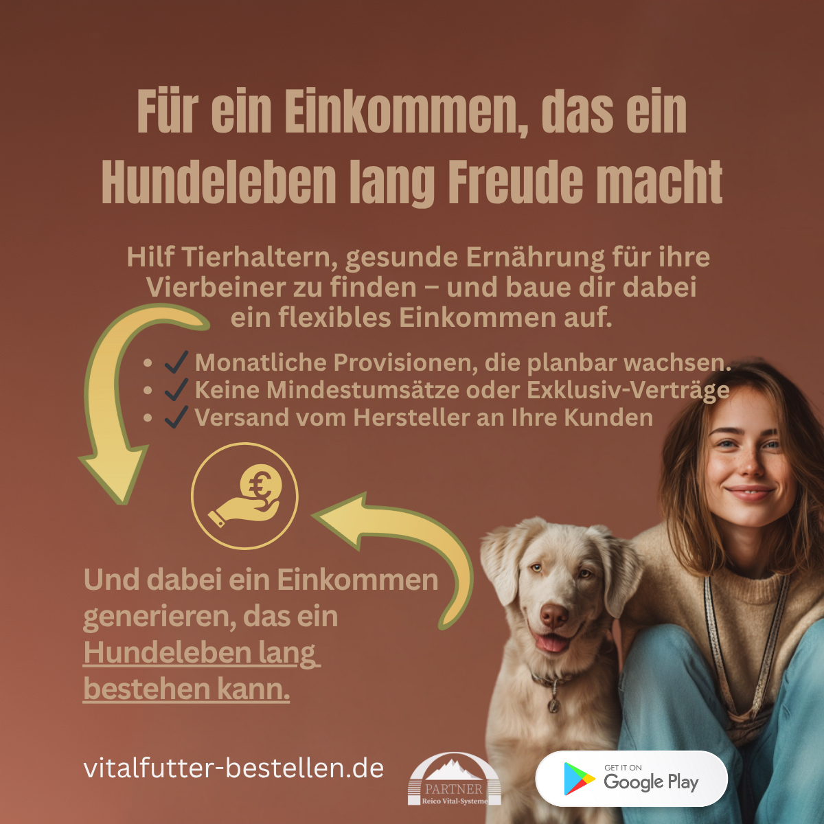 vitalfutter-bestellen.de Facebook ad: Arbeitest du mit Hunden? Dann lies das!