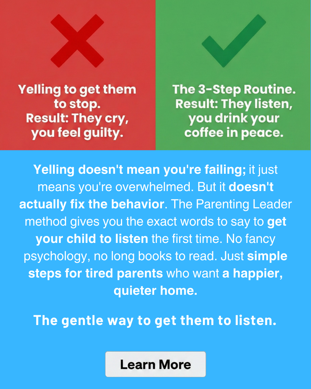 Parenting Leader Facebook ad