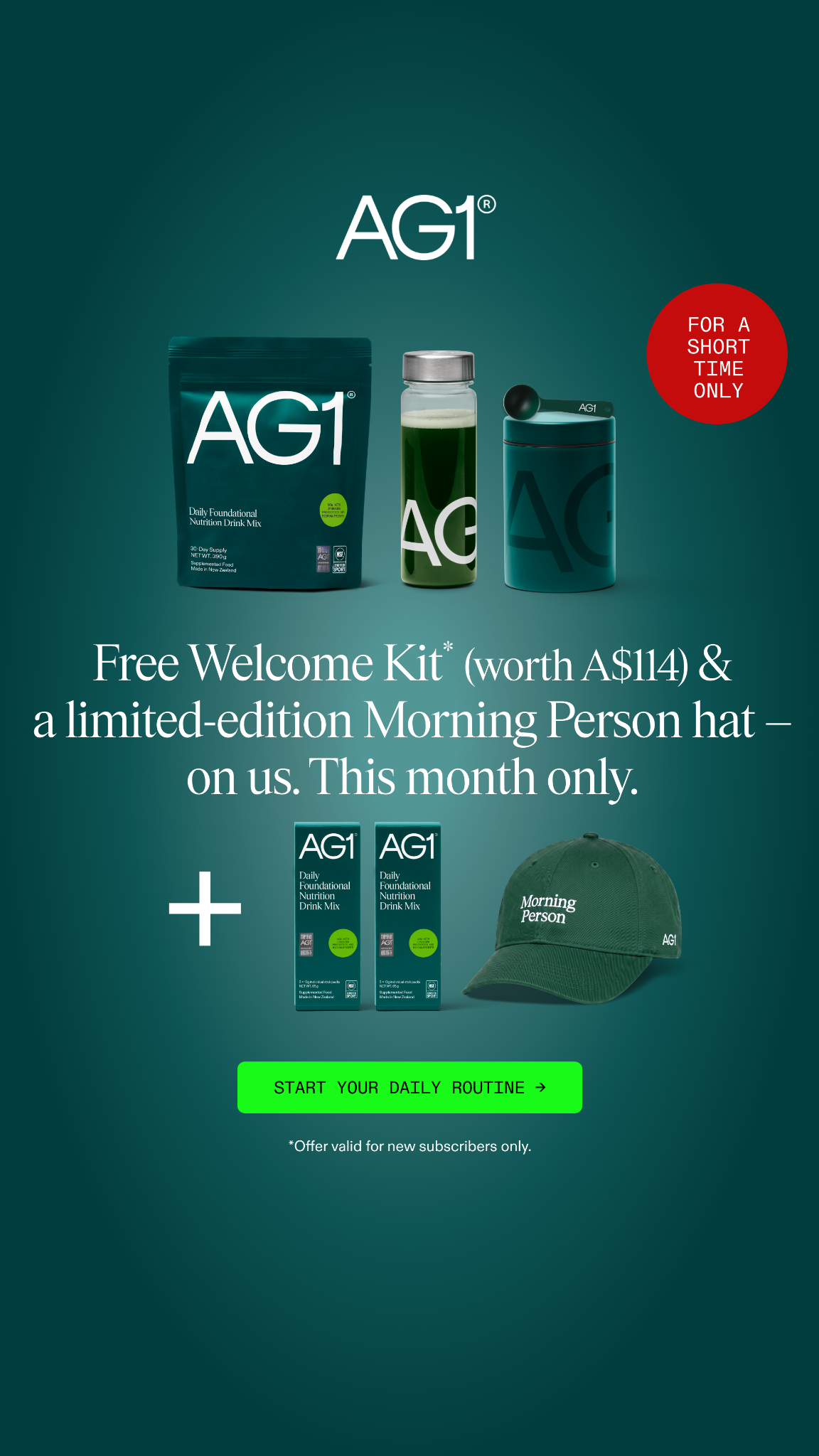 AG1 by Athletic Greens Facebook ad