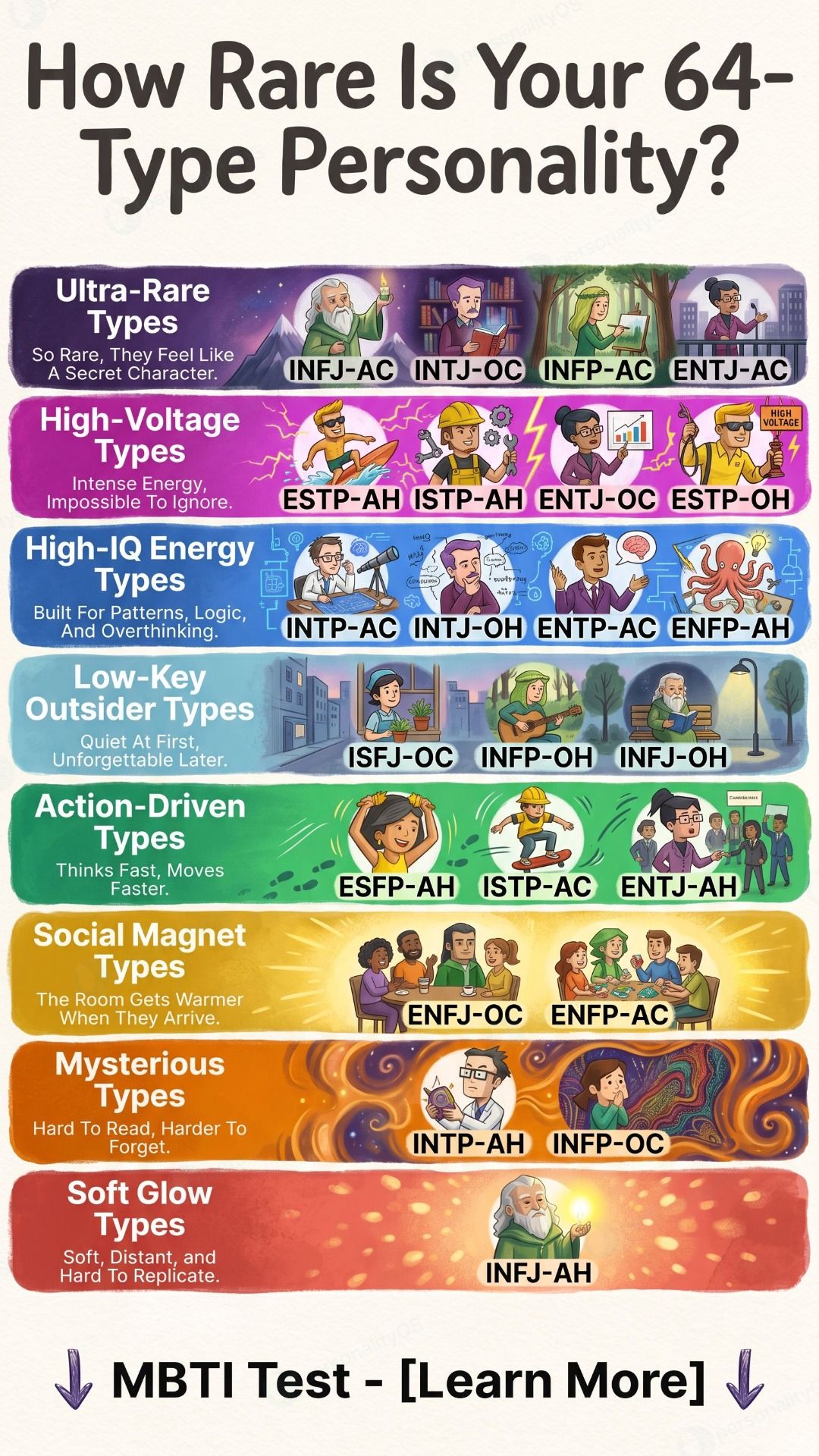Discover real U Facebook ad: Start the Advanced 64-Type Test