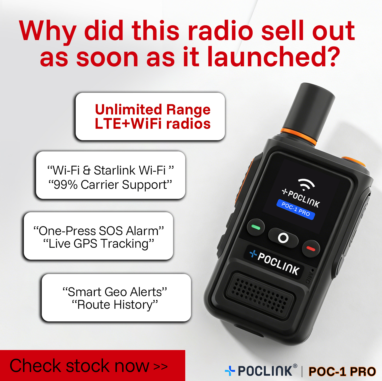 Poclink Radios Facebook ad