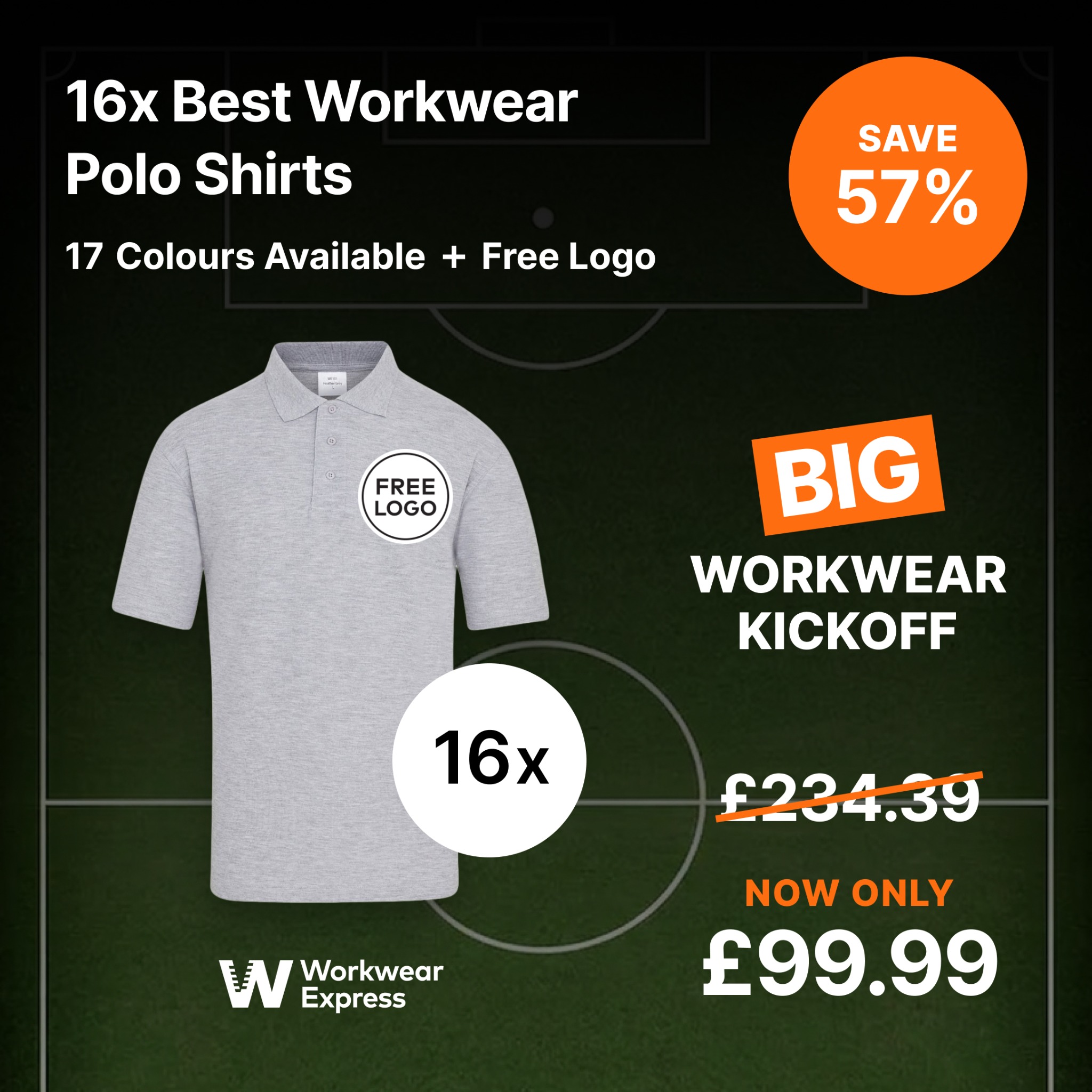 Workwear Express Facebook ad from Jun 17, 2026