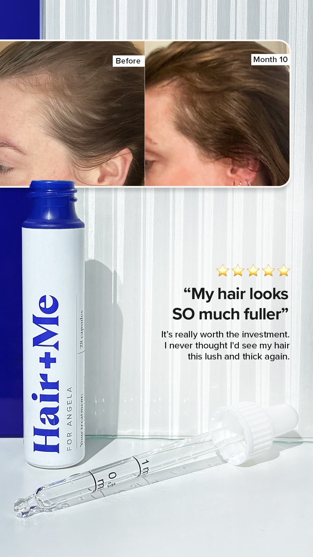 Hair + Me Facebook ad