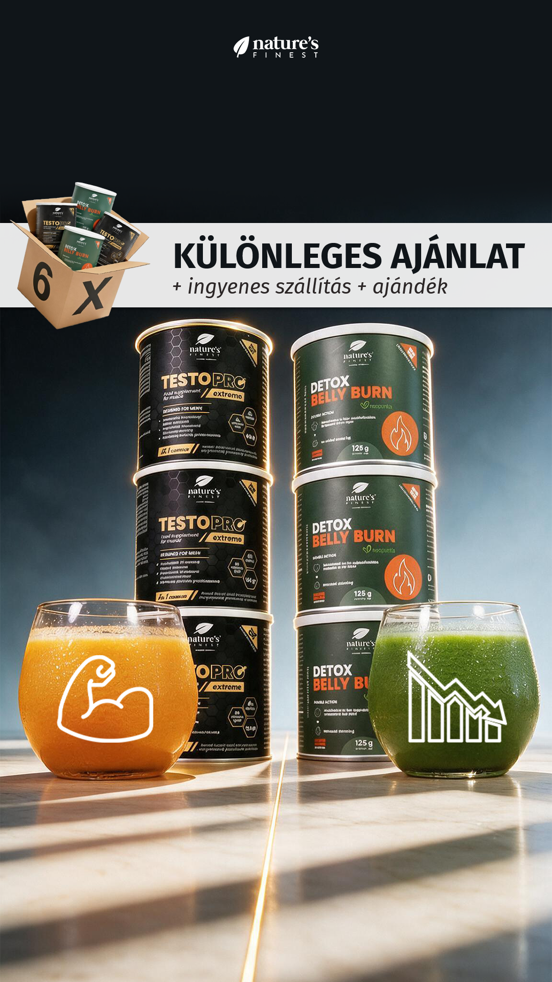 Nature's Finest Magyarország Facebook ad: Állítsd helyre a férfi hormont, hogy gyorsabban égjen a zsír