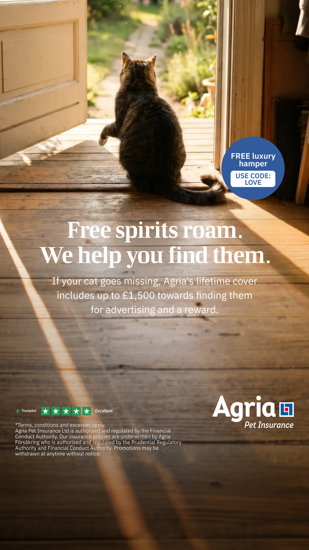 Agria Pet Insurance Facebook ad