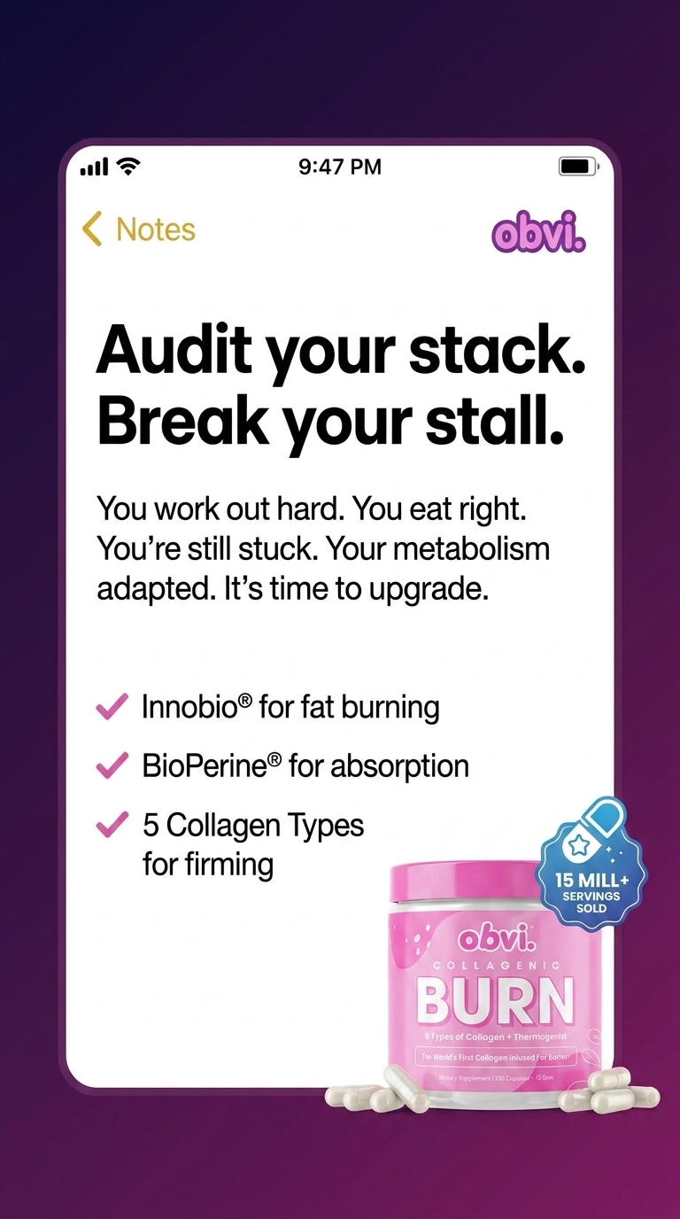 Obvi Health Facebook ad