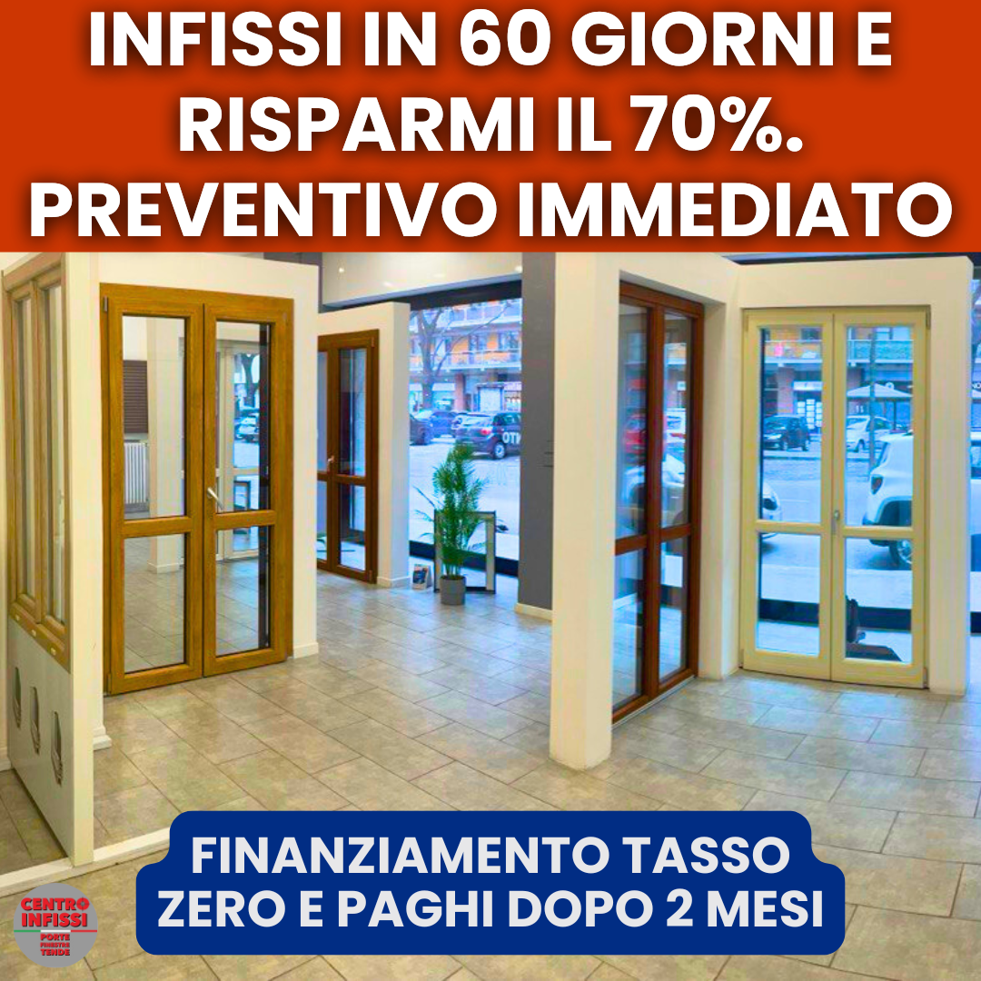 Centro Infissi Torino Facebook ad: Infissi risparmiando il 70% in 60 giorni