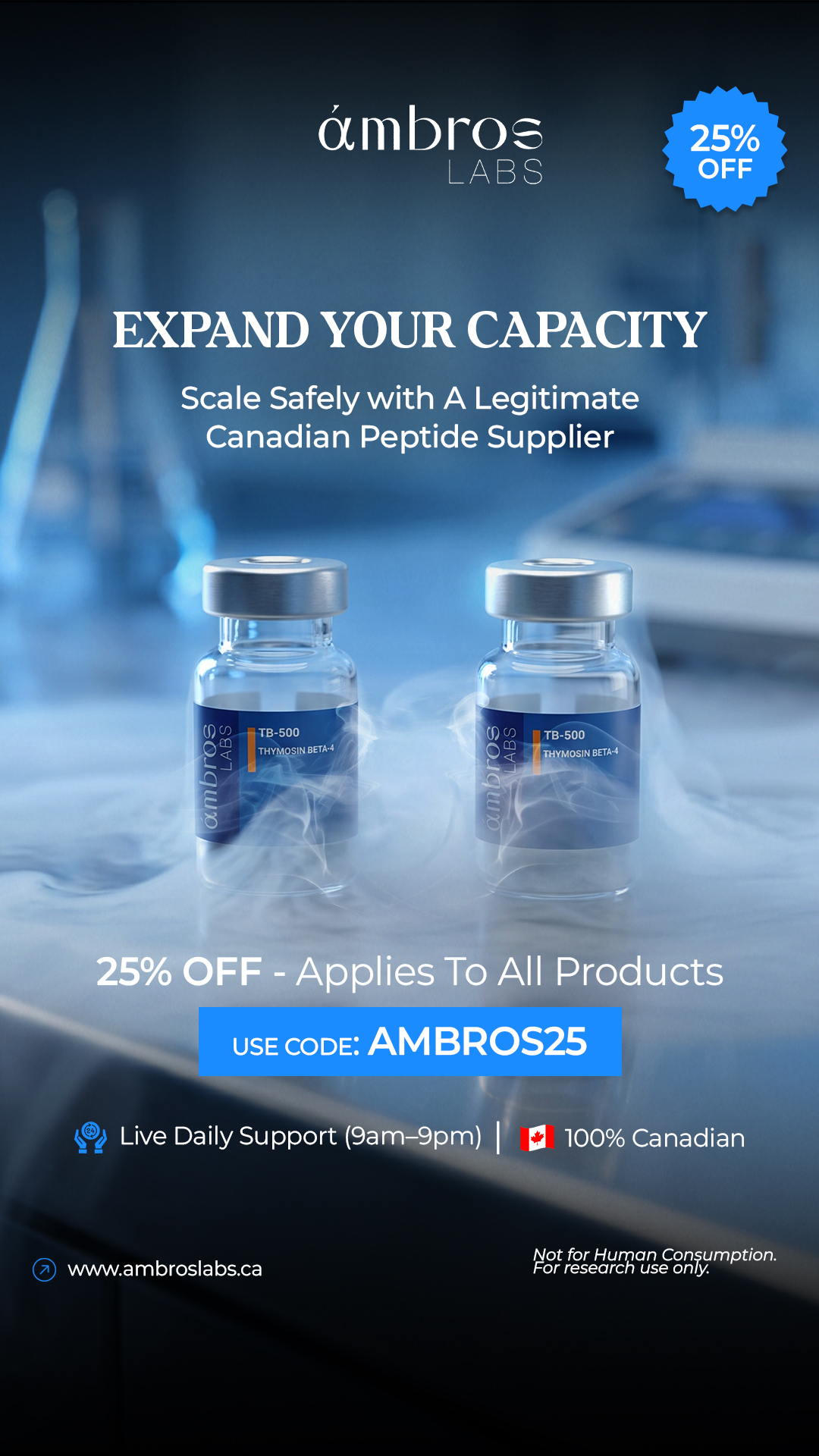 Ambros Labs Facebook ad