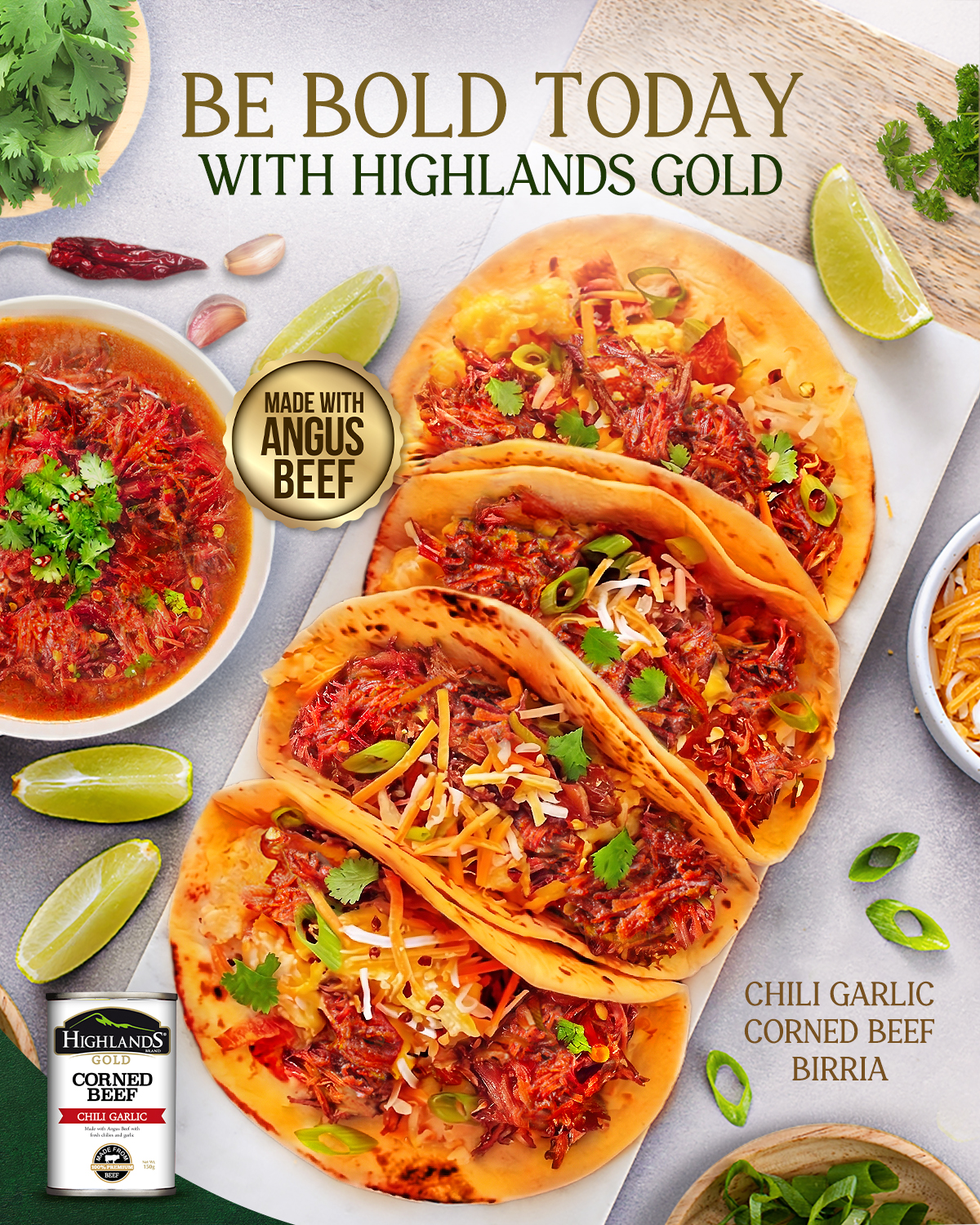 Highlands Gold Corned Beef Facebook ad