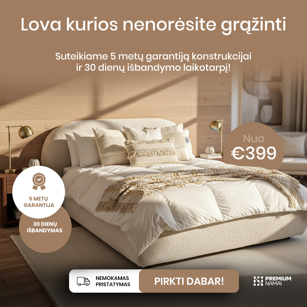 Premiumnamai.lt Facebook ad