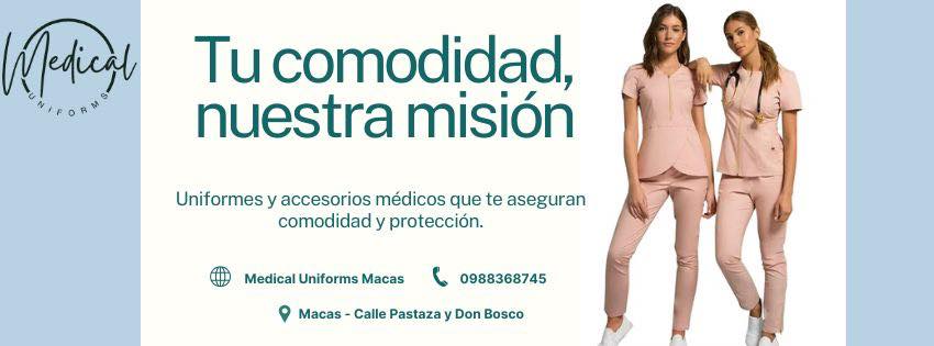 Medical Uniforms Macas Facebook ad: Medicina y salud