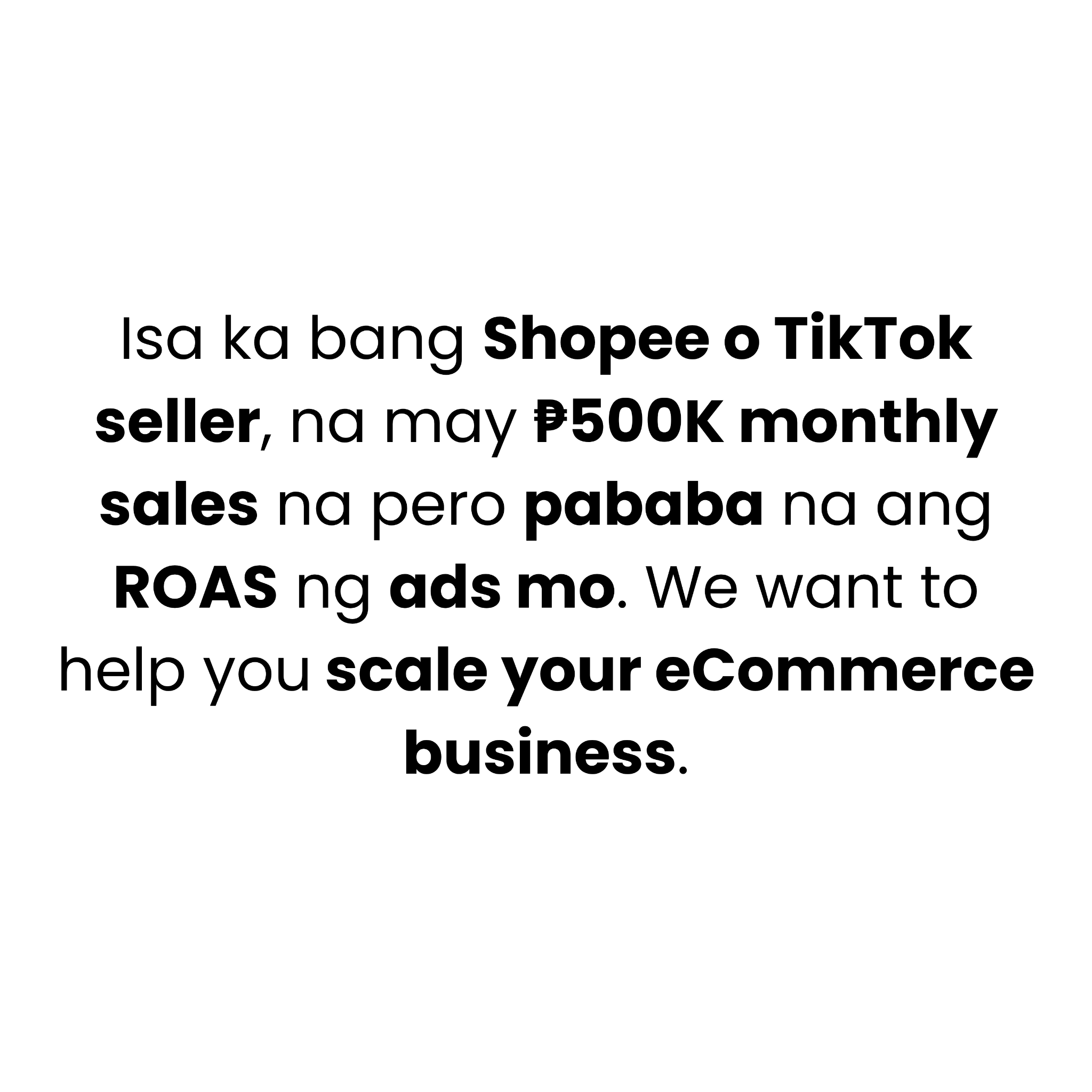 ECOM Accelerator Facebook ad