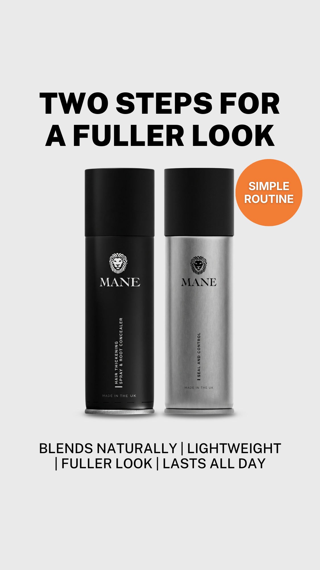 Mane Europe Hair Thickening Products Facebook ad