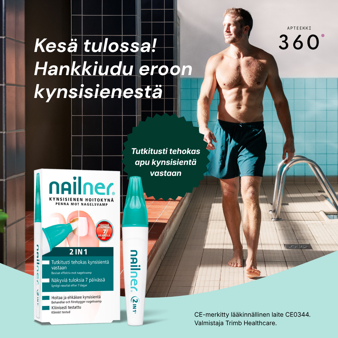 Apteekki 360 Ympyrätalo Facebook ad: Nailner edullisesti Apteekki 360:n verkosta
