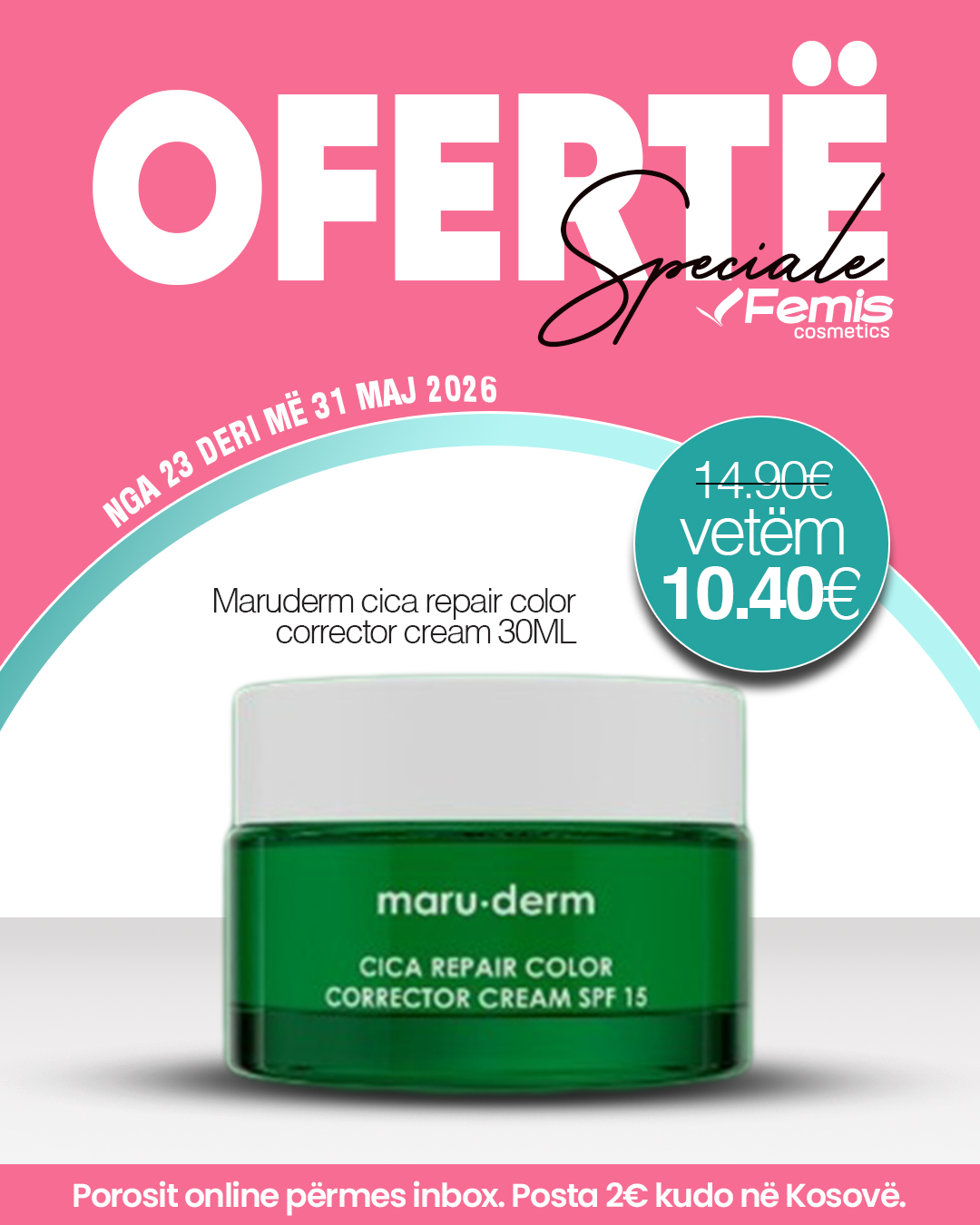 Femis Cosmetics Facebook ad: ZBRITJE të vazhdueshme!