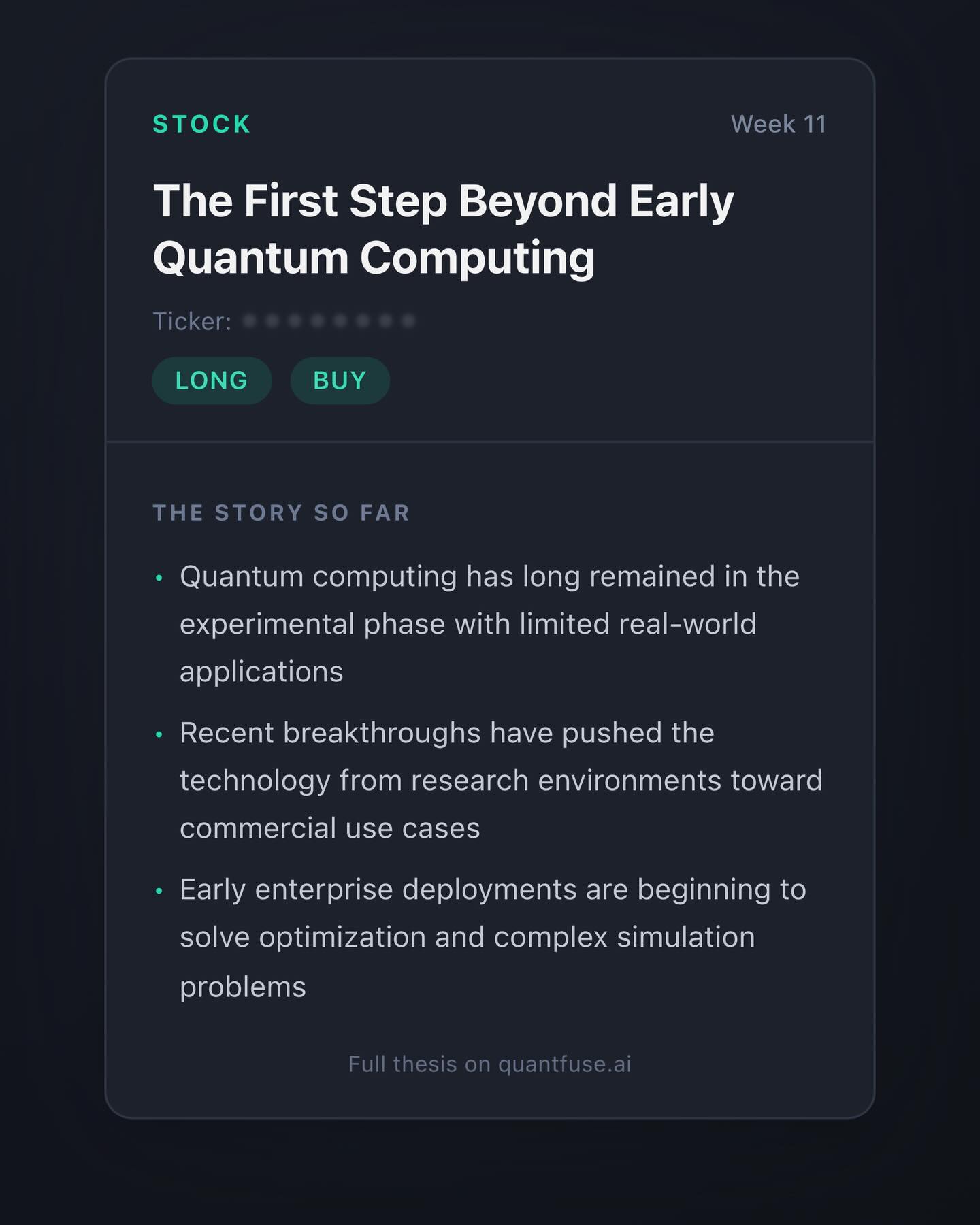 QuantFuse.ai Facebook ad: QuantFuse - Trading Signals & Earnings Tools