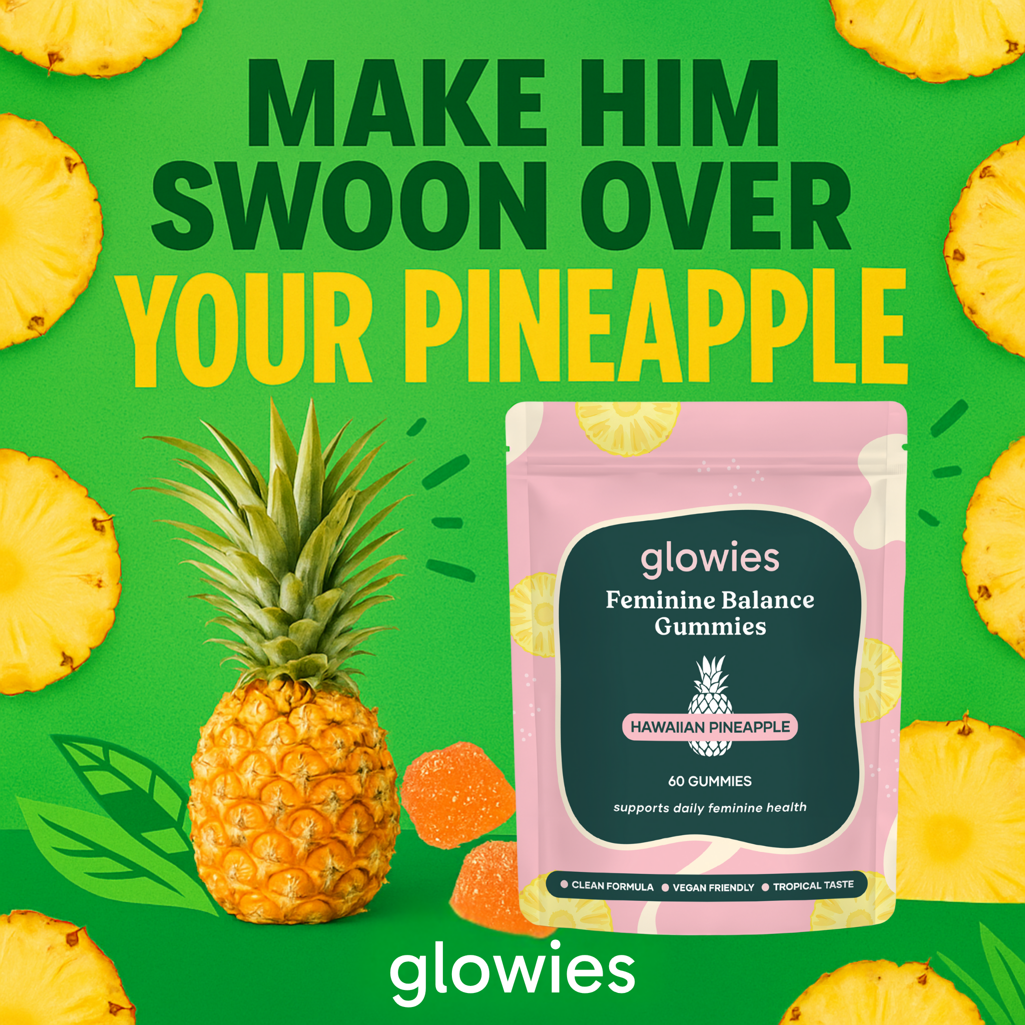 Glowies Facebook ad