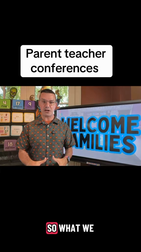 Kindergarten Smorgasboard Facebook ad: Parent conference time can be scary.