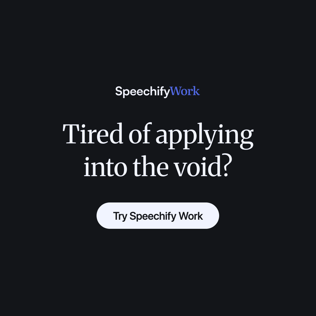 Speechify Facebook ad