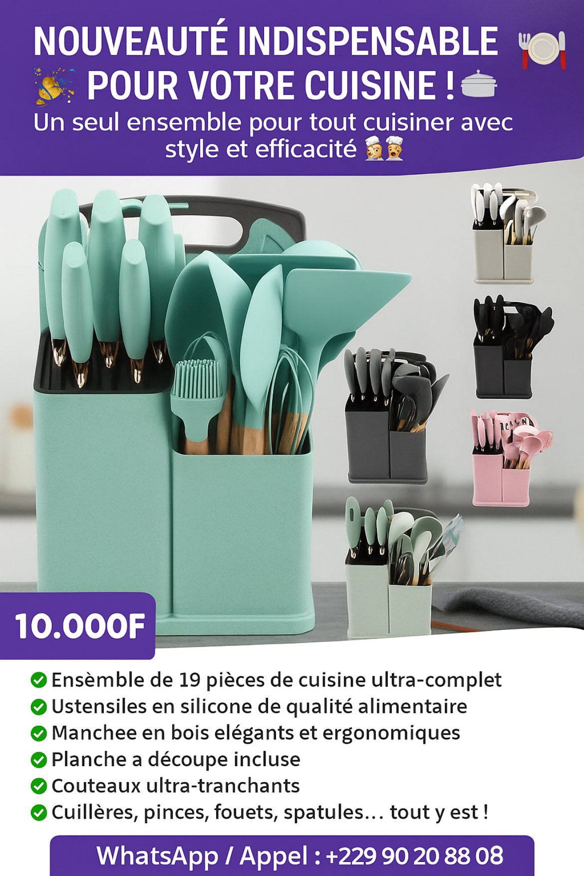 Chade Better Store Facebook ad: NOUVEAUTÉ INDISPENSABLE POUR VOTRE CUISINE!