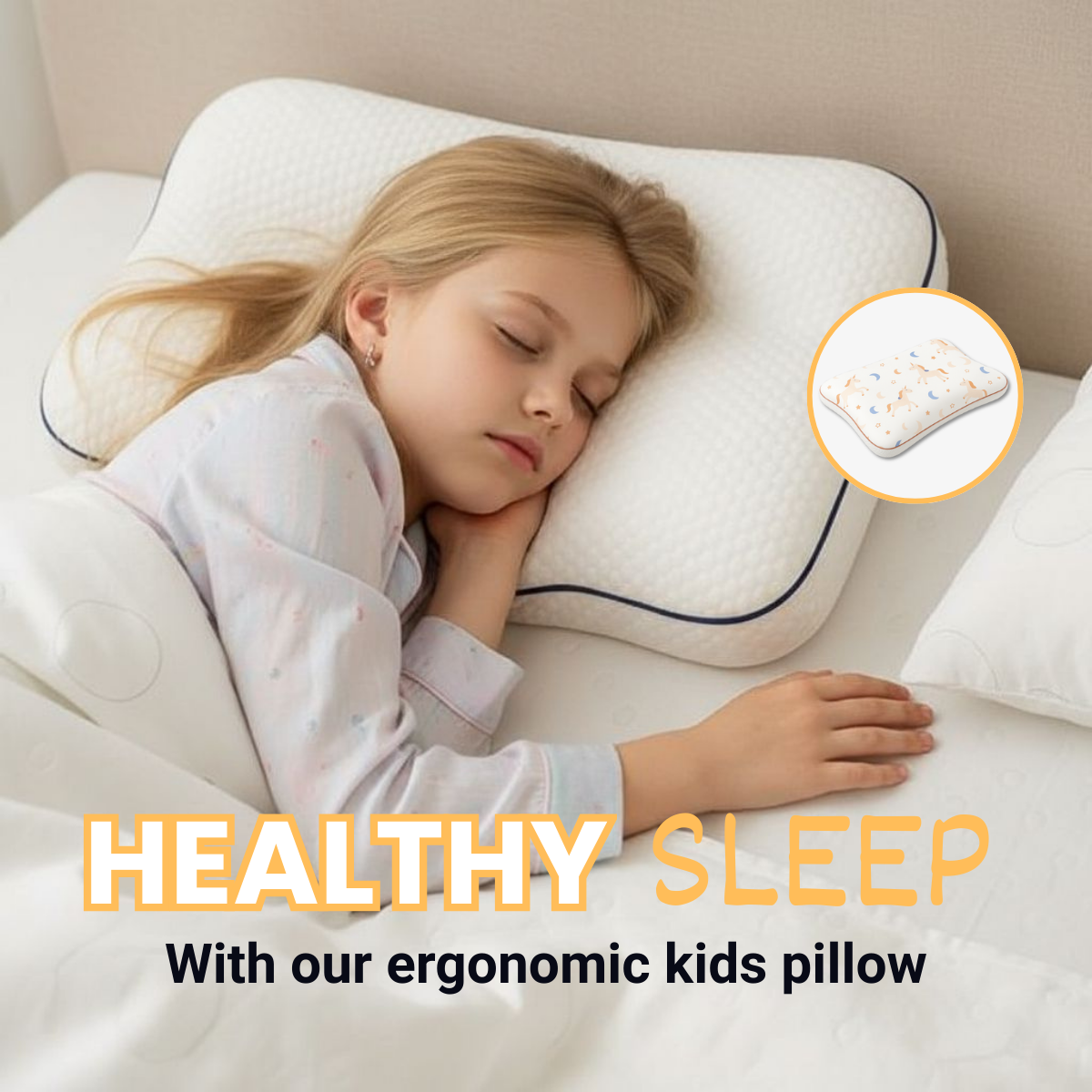 Felanis Facebook ad: Lunora, Ergonomic Kids' Pillow