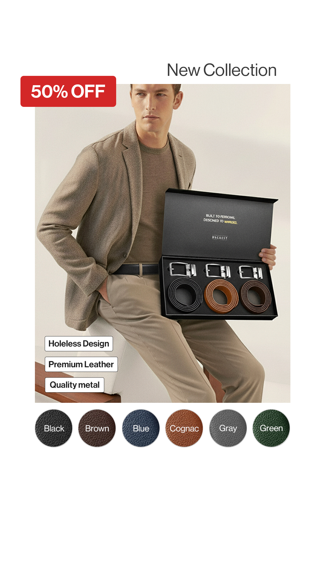 Buckley Belts Facebook ad