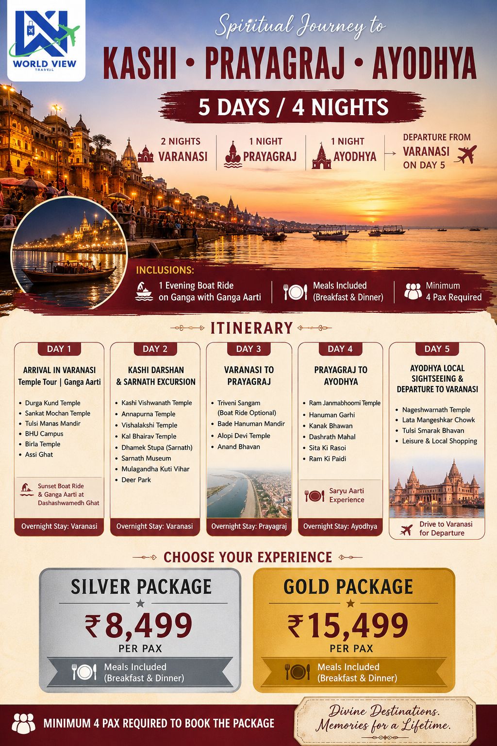 World View Travels Facebook ad: Witness Spirituality With World View
