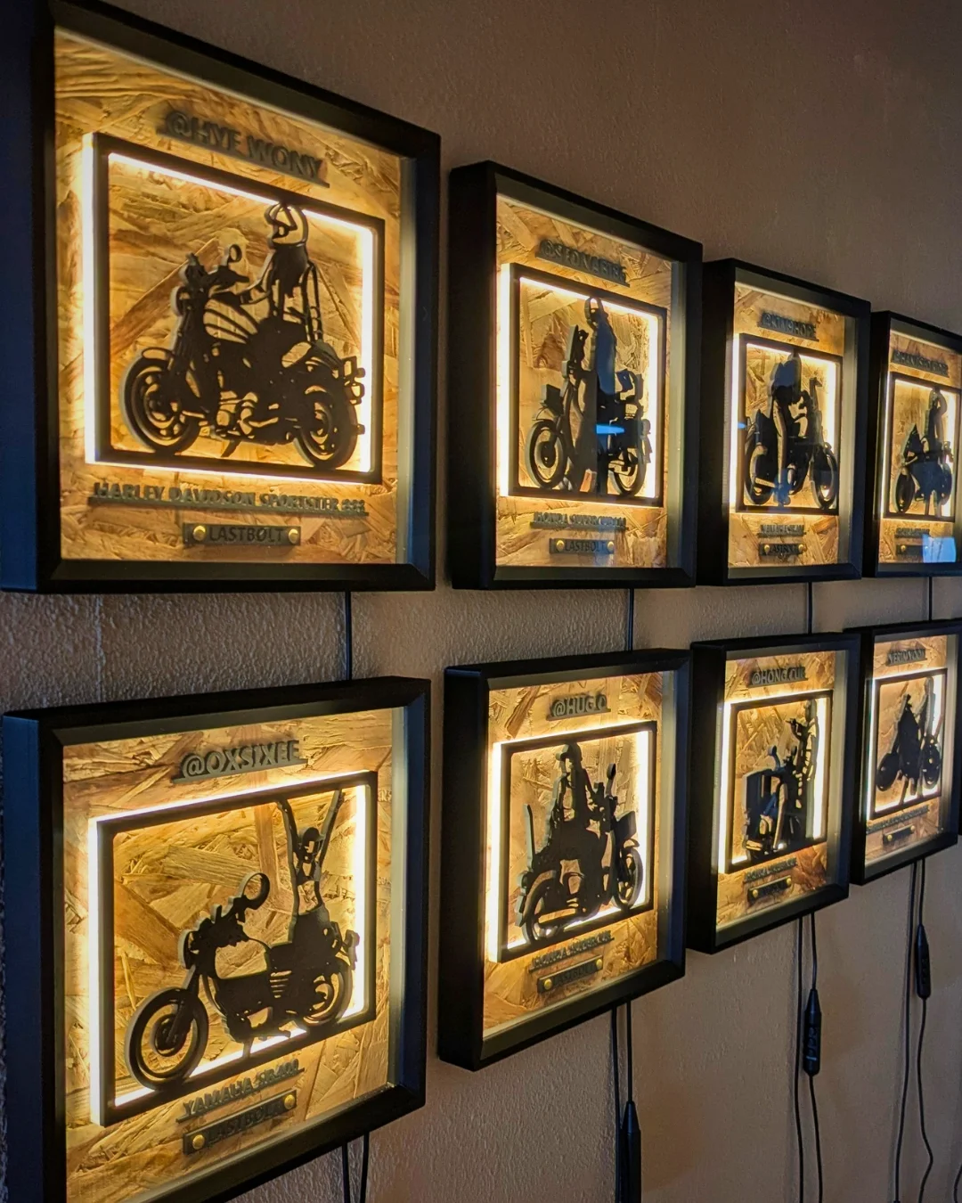 Lastbølt｜Garage Art Facebook ad: LED MEMORY LIGHT FRAME ART