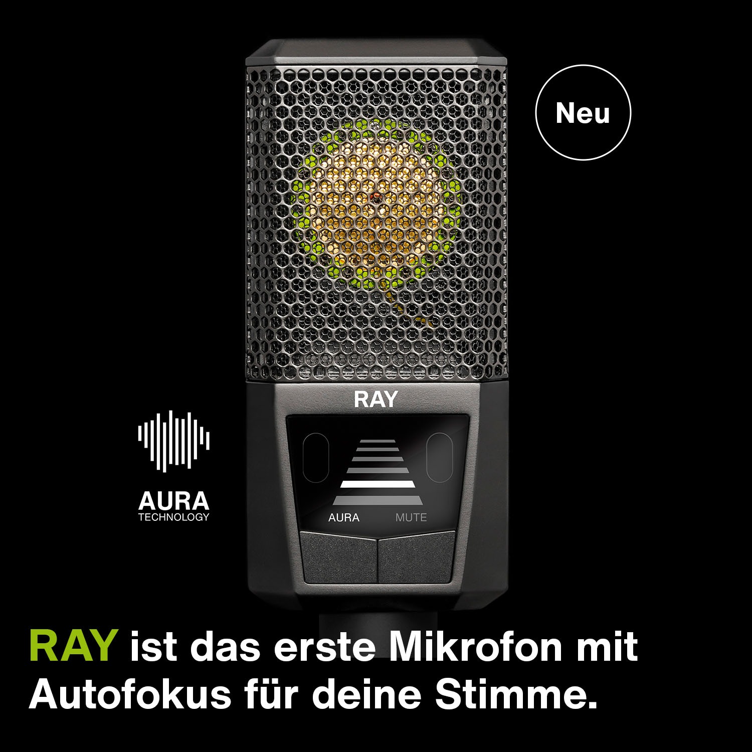 LEWITT Facebook ad: RAY passt die Lautstärke und Sound deiner Stimme…