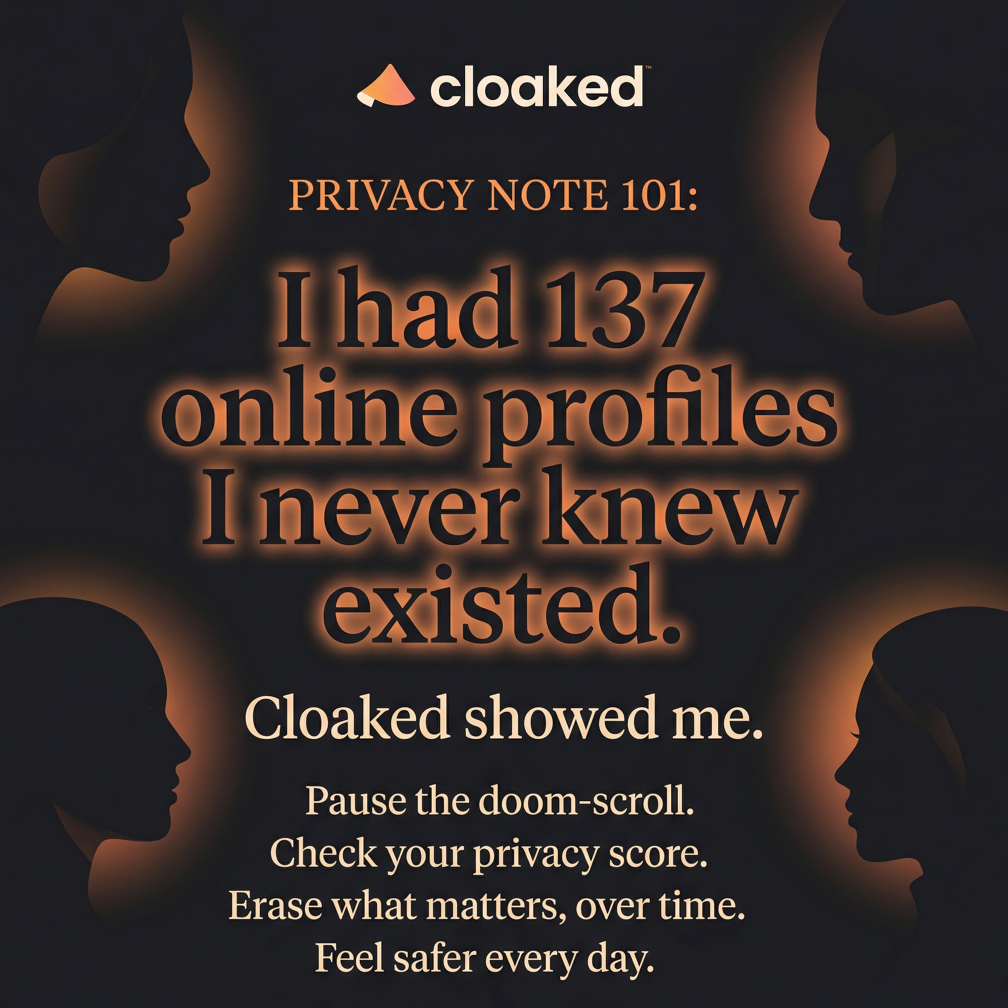 Cloaked Inc. Facebook ad: Stop Spam Calls with Cloaked