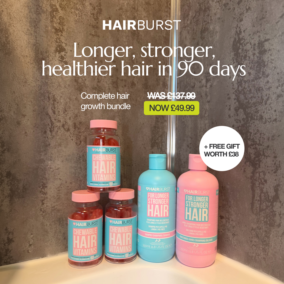 Hairburst Facebook ad