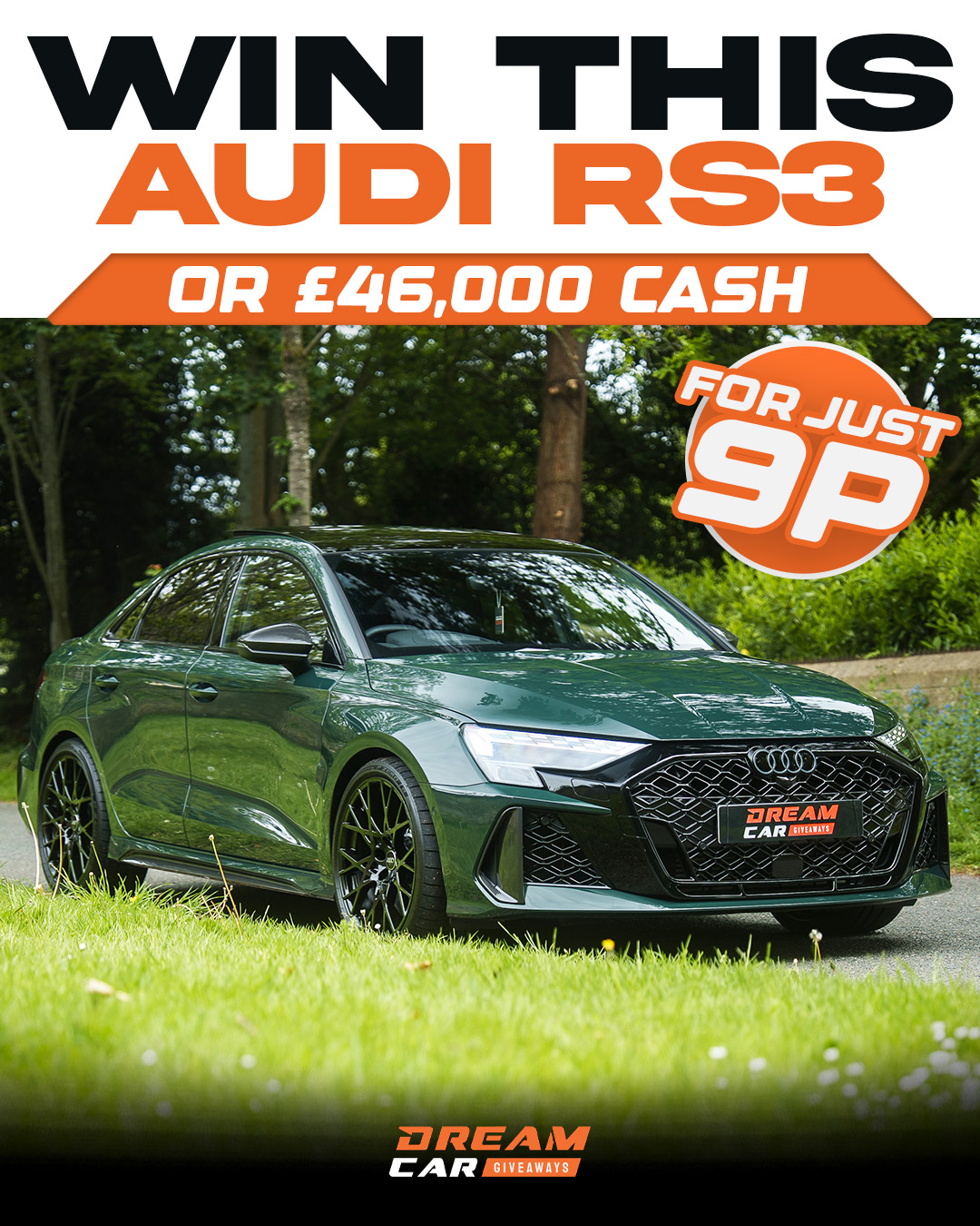 Dream Car Giveaways Facebook ad