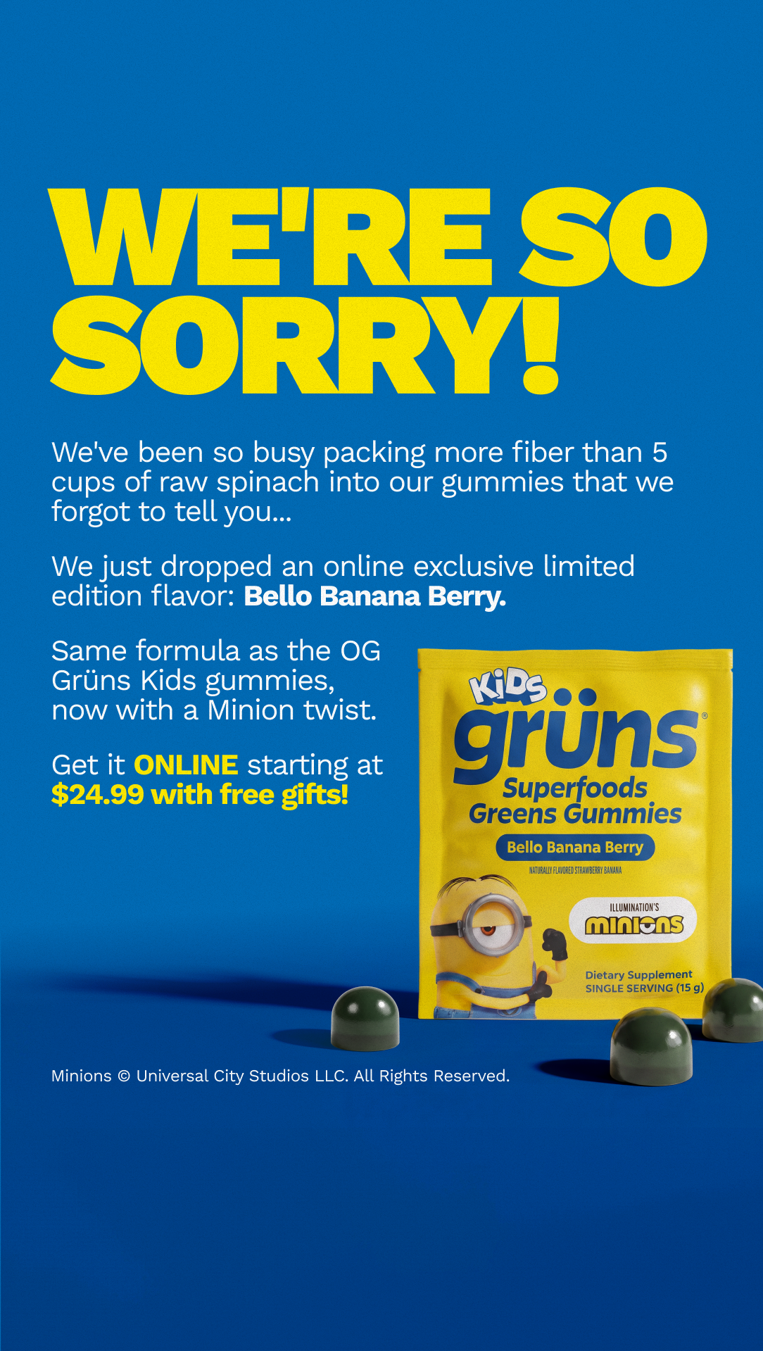 Grüns Kids Facebook ad