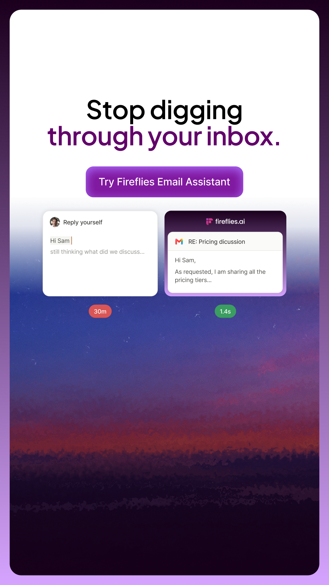 Fireflies.ai Facebook ad
