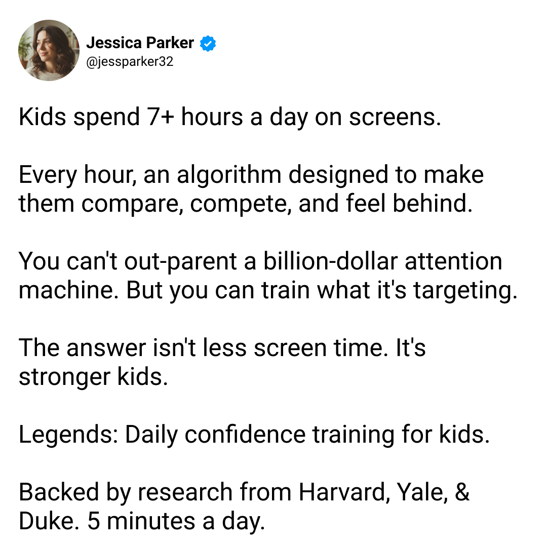 Build Legends Facebook ad