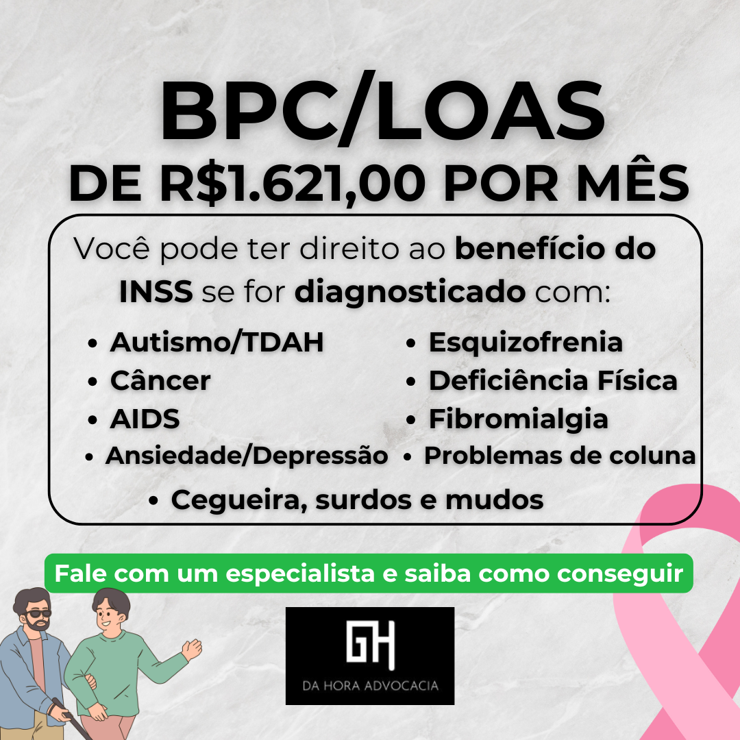 Da hora advocacia Facebook ad: Não perca seu benefício de R$ 1.621,00 por mês!