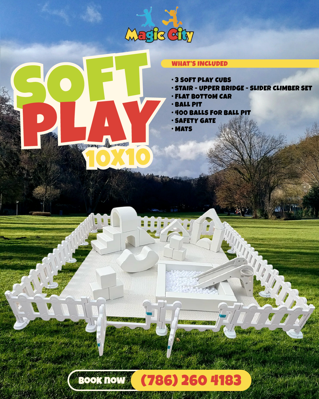 Magic City Party Rentals Facebook ad: Zona Soft Play