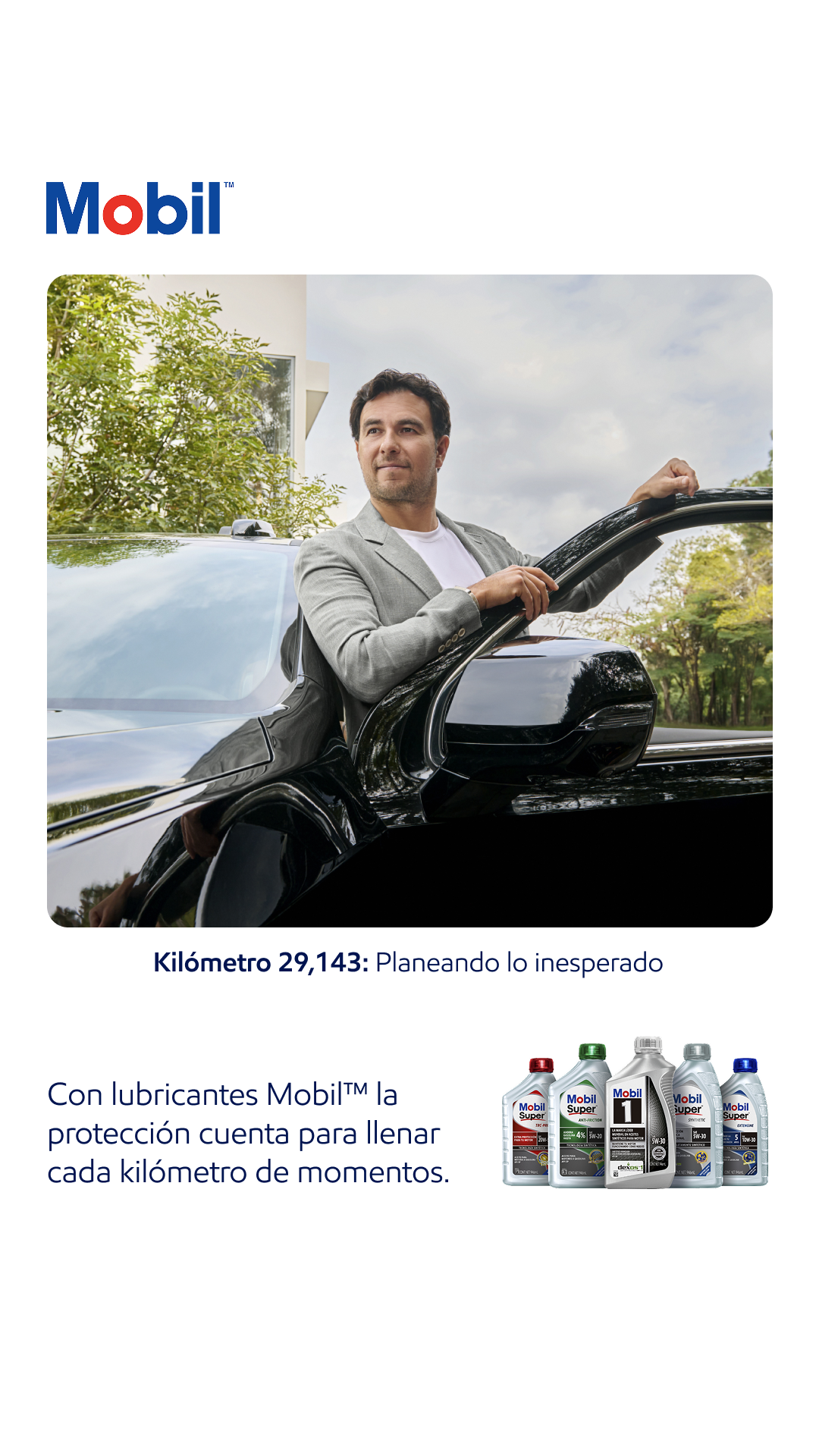 Mobil México Facebook ad: Potencia para ir lejos