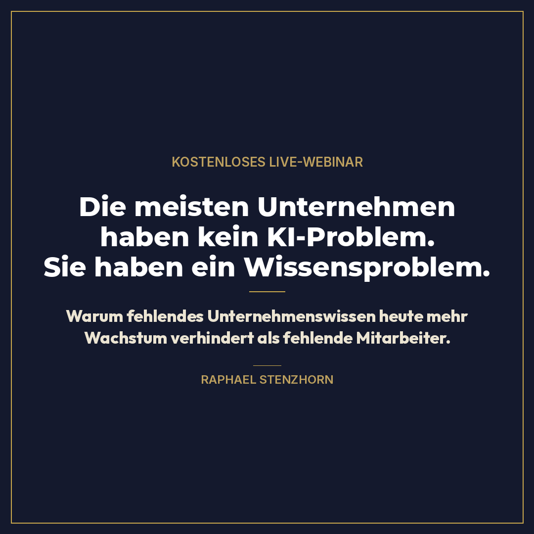 Raphael Stenzhorn - Werde vom Selbstständigen zum Unternehmer Facebook ad: 1.000+ zufriedene Kunden