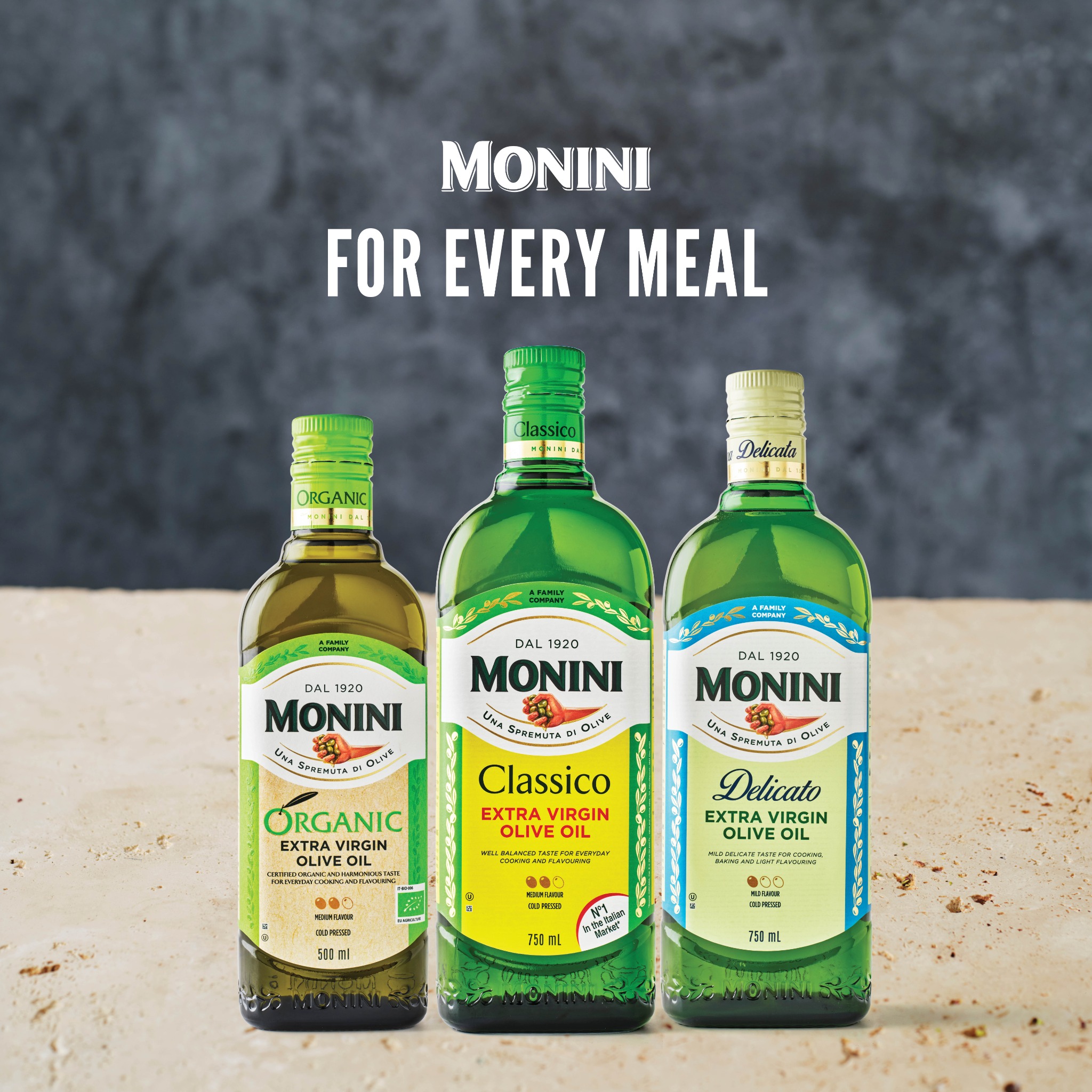 Monini Australia Facebook ad: One range, endless possibilities.