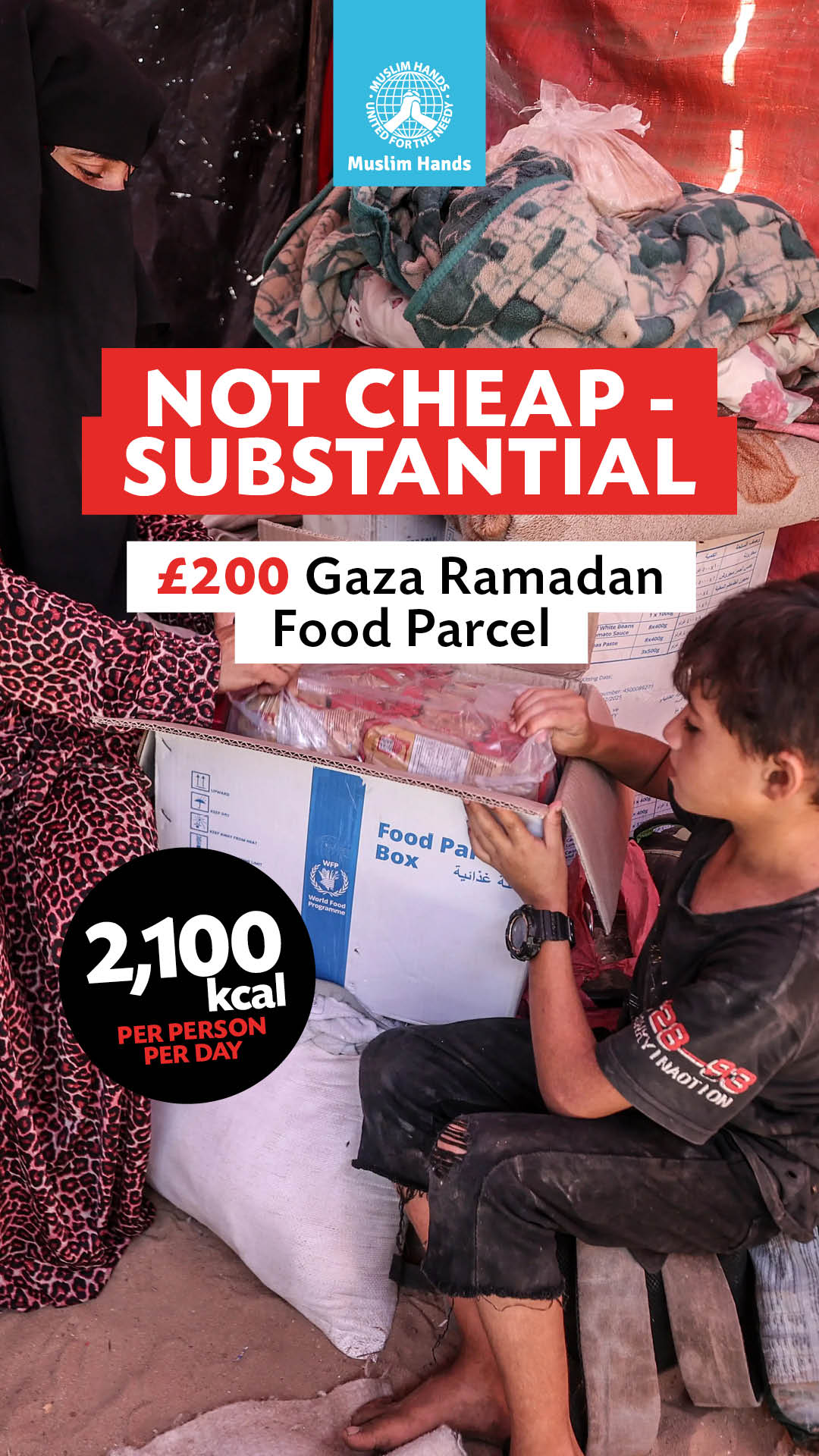 Muslim Hands Facebook ad