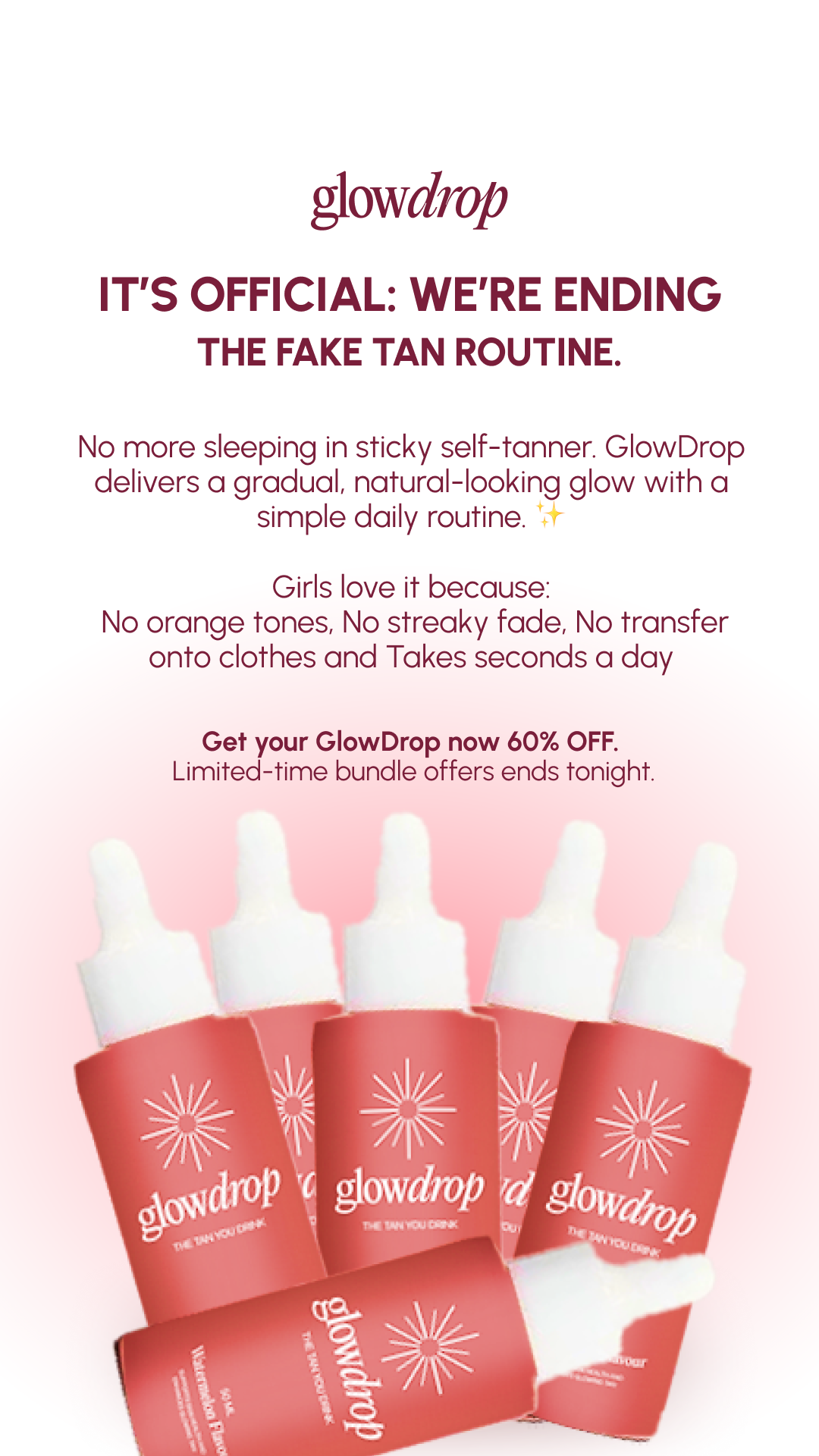 GlowDrop Facebook ad