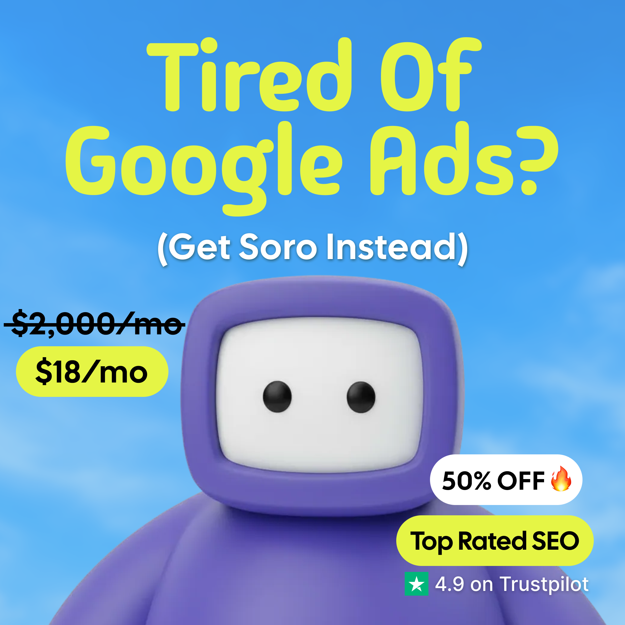 Soro SEO Facebook ad
