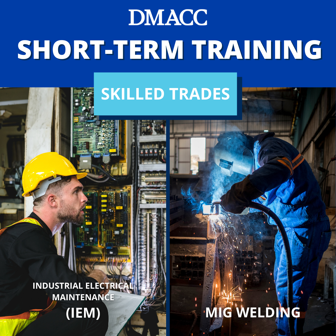 DMACC Continuing Education Facebook ad: Skilled Trades @ DMACC